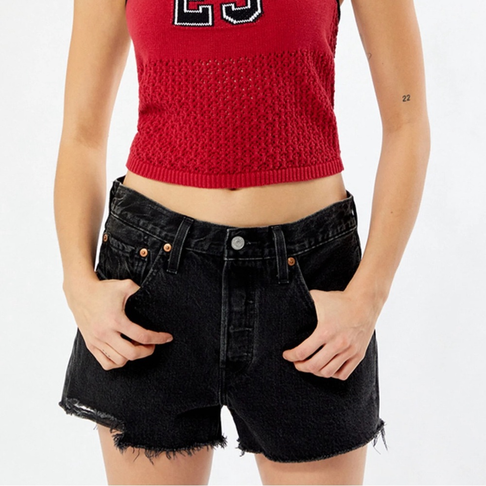 Levi’s Black 501 Denim Shorts